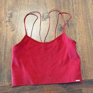 Gilly Hicks Ribbed Bralette Strappy Lace back